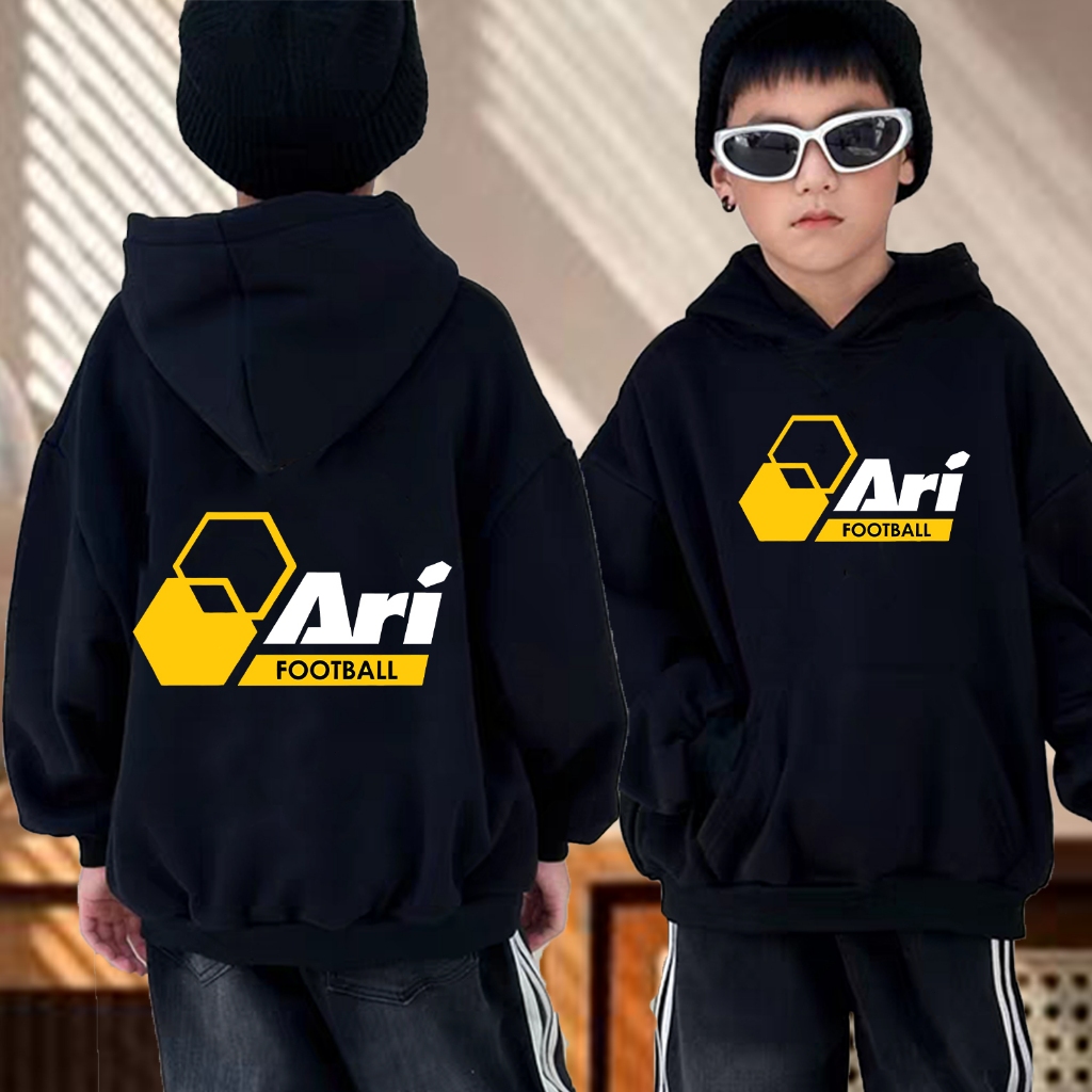 เสื้อฮู้ด Ari Football Jersey ฮู้ดแขนยาว Cotton Fashion ฮู้ด Graphic Ari Kids Hoodie Y2k Tops