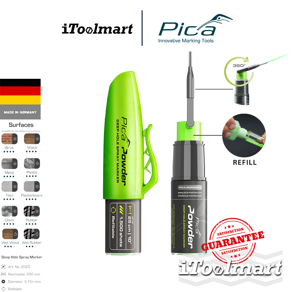 PICA สเปรย์มาร์คจุด สำหรับรูลึก 2020/SB Powder Deep Hole Spray Marker