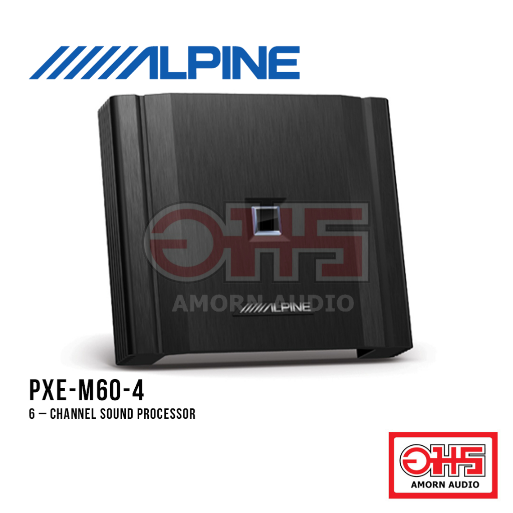 ALPINE PXE-M60-4 เพาเวอร์แอมป์ 6 – CHANNEL | EQ 31-Band | แอปพลิเคชั่นปรับจูนบนสมาร์ทโฟน