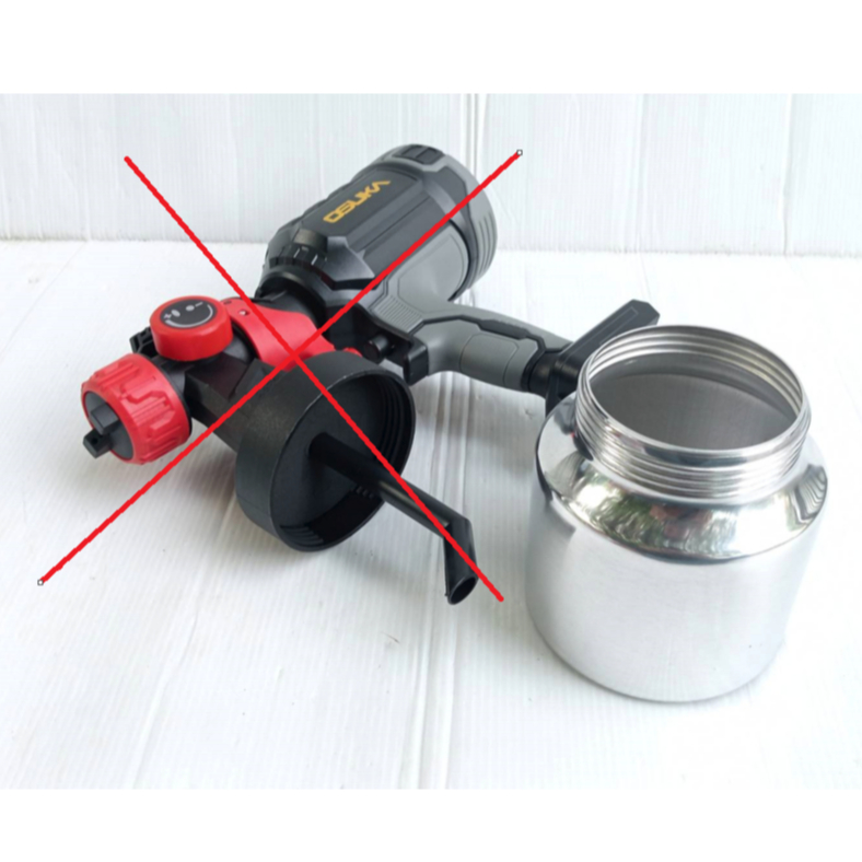 OSUKA อะไหล่ ถ้วยตวงสีบรรจุสีเป็นอลูมิเนียม OCSG776-1 (เฉพาะถ้วยตวงสี) สำหรับกาพ่นสีไร้สายรุ่น OCSG7