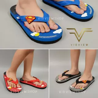 VIDVIEW มีส่งด่วน รองเท้าแตะเด็ก Adda 81G2W แบบหนีบ ลาย Superman