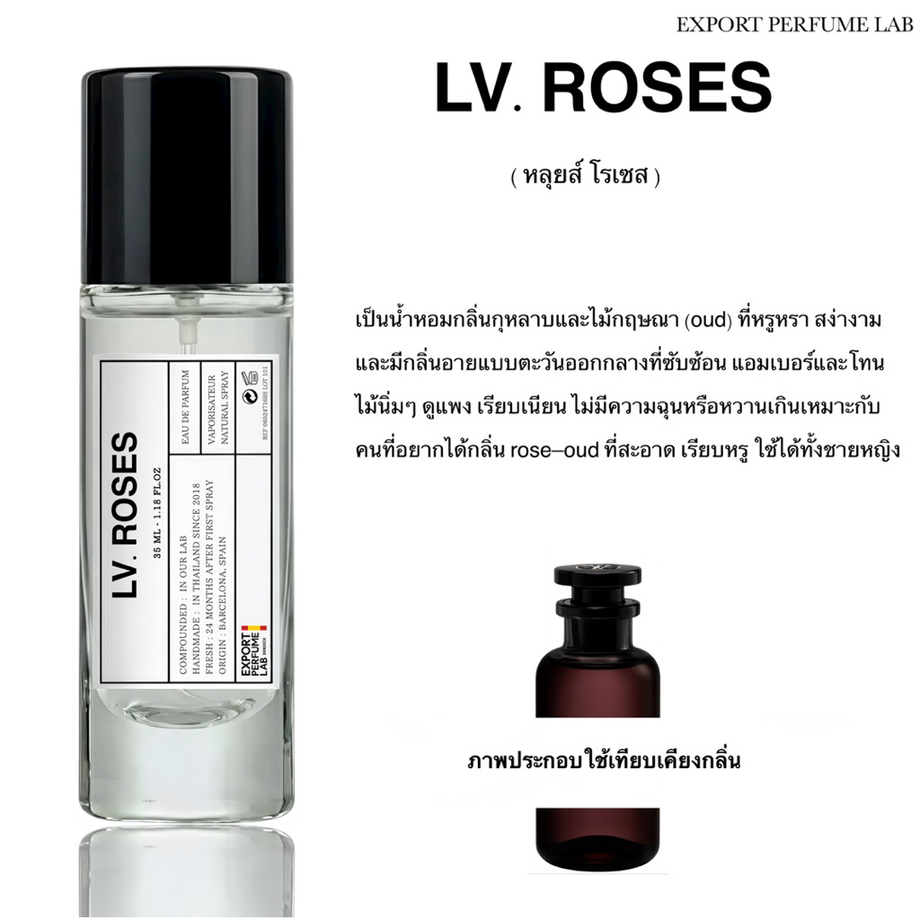 น้ำหอม Export Perfume Lab นำเข้าจากยุโรป กลิ่น Lv.Roses
