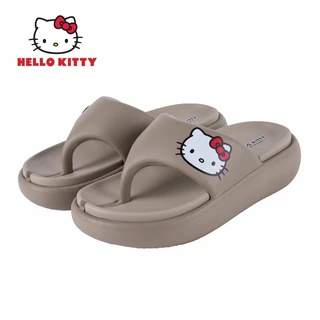 Hello Kitty รองเท้าลำลองผู้หญิง รองเท้าแตะคิตตี้ รองเท้าแตะคีบ พื้นหนา กันลื่น ยางEVA รุ่นKTP-042