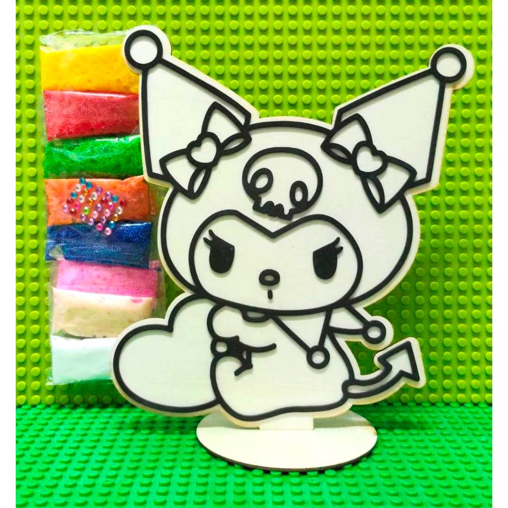 ปั้นแปะ ดินโฟม 3 ระบายสีบนแผ่นไม้ เสริมพัฒนาการเด็ก - FOAM CLAY