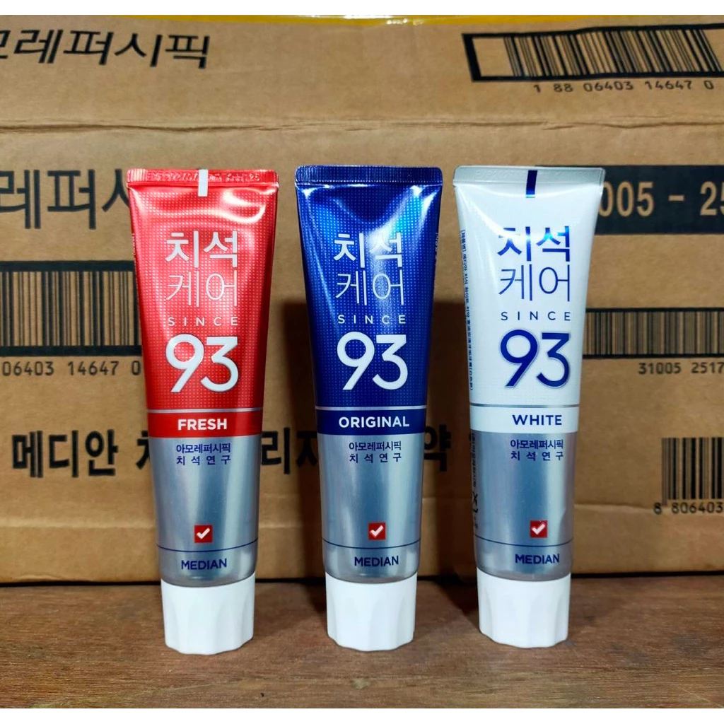 Median Dental แปรงสีฟัน มีเดียน ยาสีฟันเกาหลี แท้ 100% ฟันขาว ลดกลิ่นปาก ดีเยี่ยม 120g