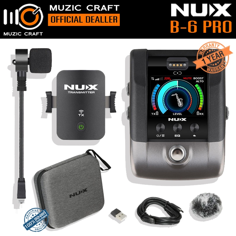 NUX B-6 Pro *ของแท้รับประกัน1ปี* Wireless System for Wind Instruments, ระบบไร้สายเครื่องเป่า