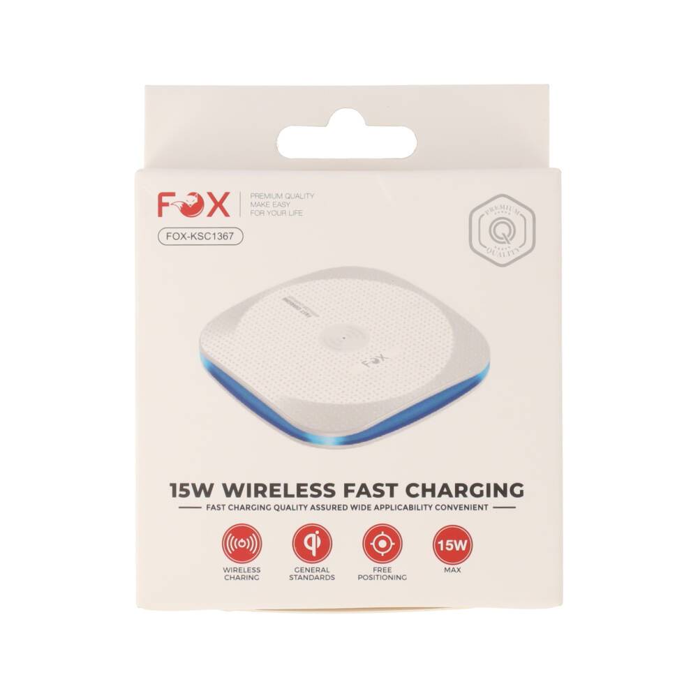 ที่ชาร์จไร้สาย FOX HaloPad 15W Wirelss Fast Charging by Banana IT - รูปที่ 6