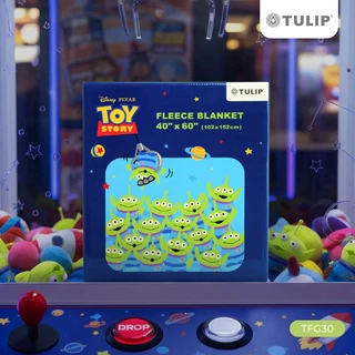 Tulip Fleece ผ้าห่มขนแกะเทียม TFG30 Little Green Man ดิสนีย์ Disney pixar Toy Story ผ้าห่มฟลีซ สัมผัสนุ่มพกพาสะดวก