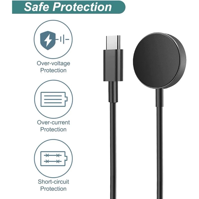 Fast Charger สําหรับ Samsung Galaxy Watch 7/ FE / 6 คลาสสิกไร้สายชาร์จ PD USB-C สําหรับ Galaxy Watch