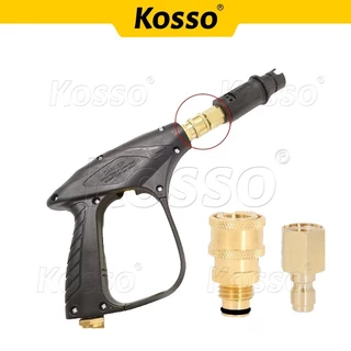 Kosso (Quick 1/4 นิ้ว) คอปเปอร์เกลียวนอกขนาด M16x2 mmหรือ15.7mm สำหรับปลายปืนฉีดน้ำแรงดันสูง