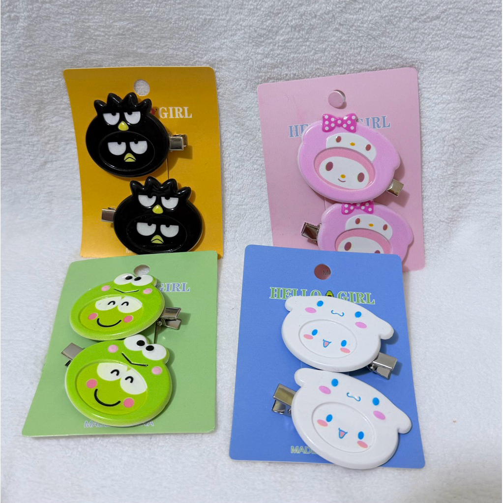 คู่ละ12บาท กิ๊ฟติดผมน่ารัก น้องๆจากSanrio