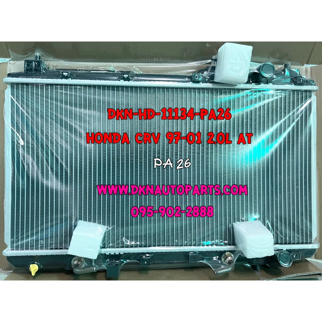 หม้อน้ำ HONDA CRV 1997 1998 1999 2000 2001 2.0L GEN1 AT ฮอนด้า ซีอาร์วี ซีอาวี เกียร์ออโต้ คุณภาพดีเยี่ยม จากผู้นำเข้า