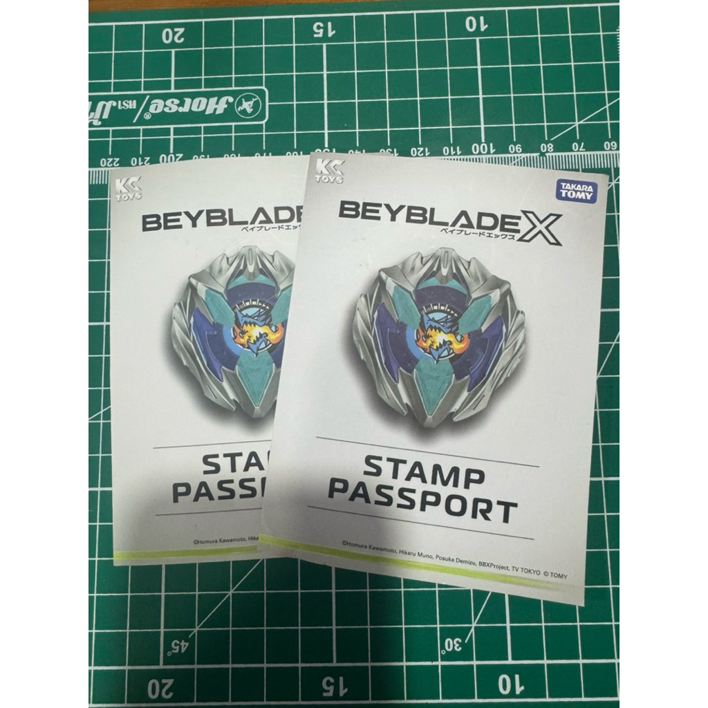 Beyblade x stamp passport /ของ kc toys สำหรับใช้ลงทะเบียนแข่งในงาน g1,g2,g3