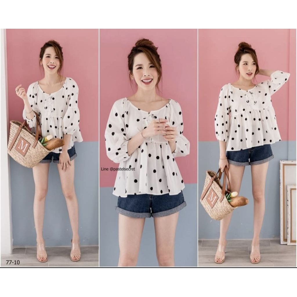 เสื้อใส้ไม่กี่ครั้ง จากร้าน pastel secret