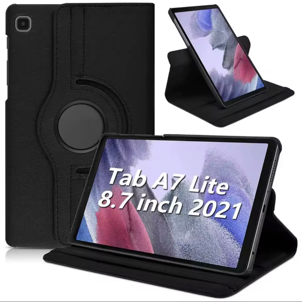 เคสฝาพับ หมุนได้ 360° สำหรับ Samsung Galaxy Tab A7 lite/Tab S6 lite/Tab A11 A9 Plus/Tab S9 FE S9FE S7 S8 A11Plus เคสหนัง