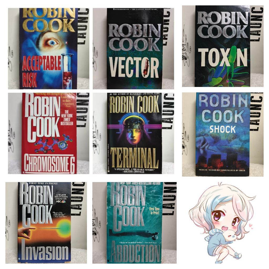 หนังสือนิยาย/ROBIN COOK/ACCEPTABLE RISK/VECTOR/Chromosome 6/Terminal/Toxin/SHOCK/Invasion/ABDUCTION