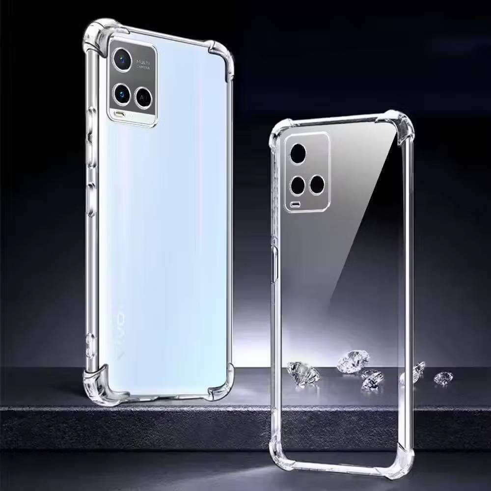 ส่งจากไทย เคสใสกันมุม สำหรับ VIVO Y21 Y33S Y33T T1X เคสใสกันกระแทก สวยหรู เคสกันกล้อง ส่งไว