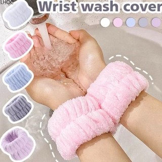 E212 สายรัดข้อมือ ผ้าไมโครไฟเบอร์ ดูดซับน้ําได้ดี สำหรับล้างหน้า กันหยด ใช้งานสะดวก