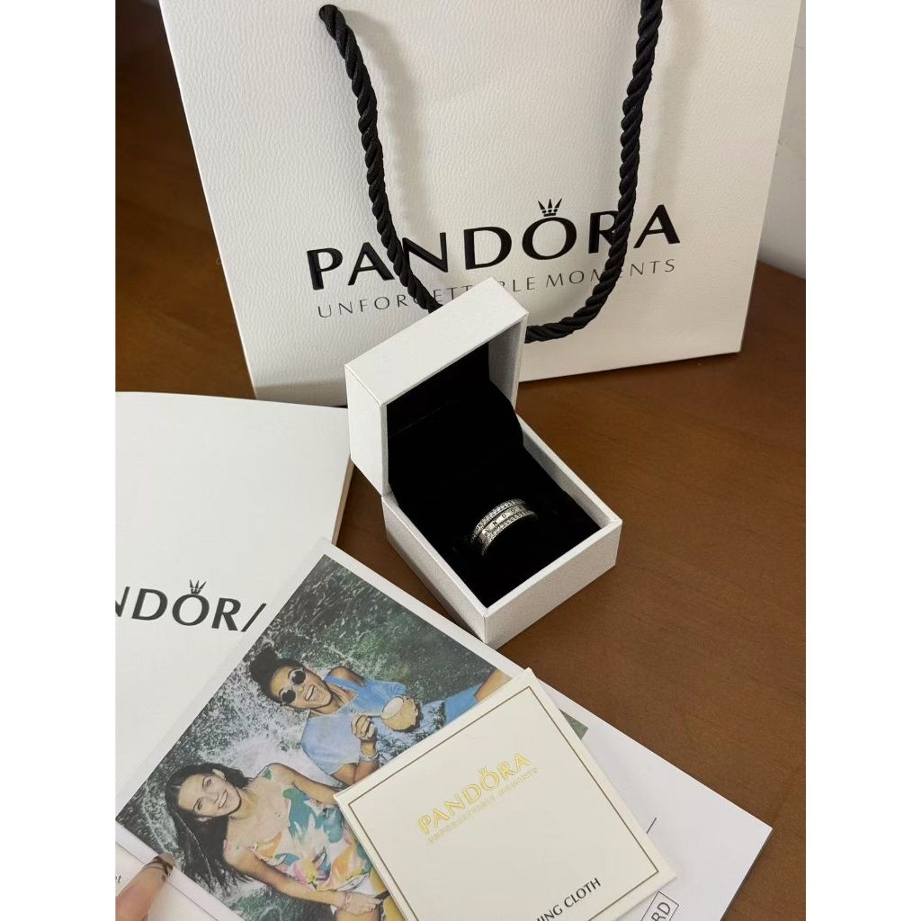 | ของแท้ 100% | 🎁 Pandora แหวน Flip Pandora's Heart