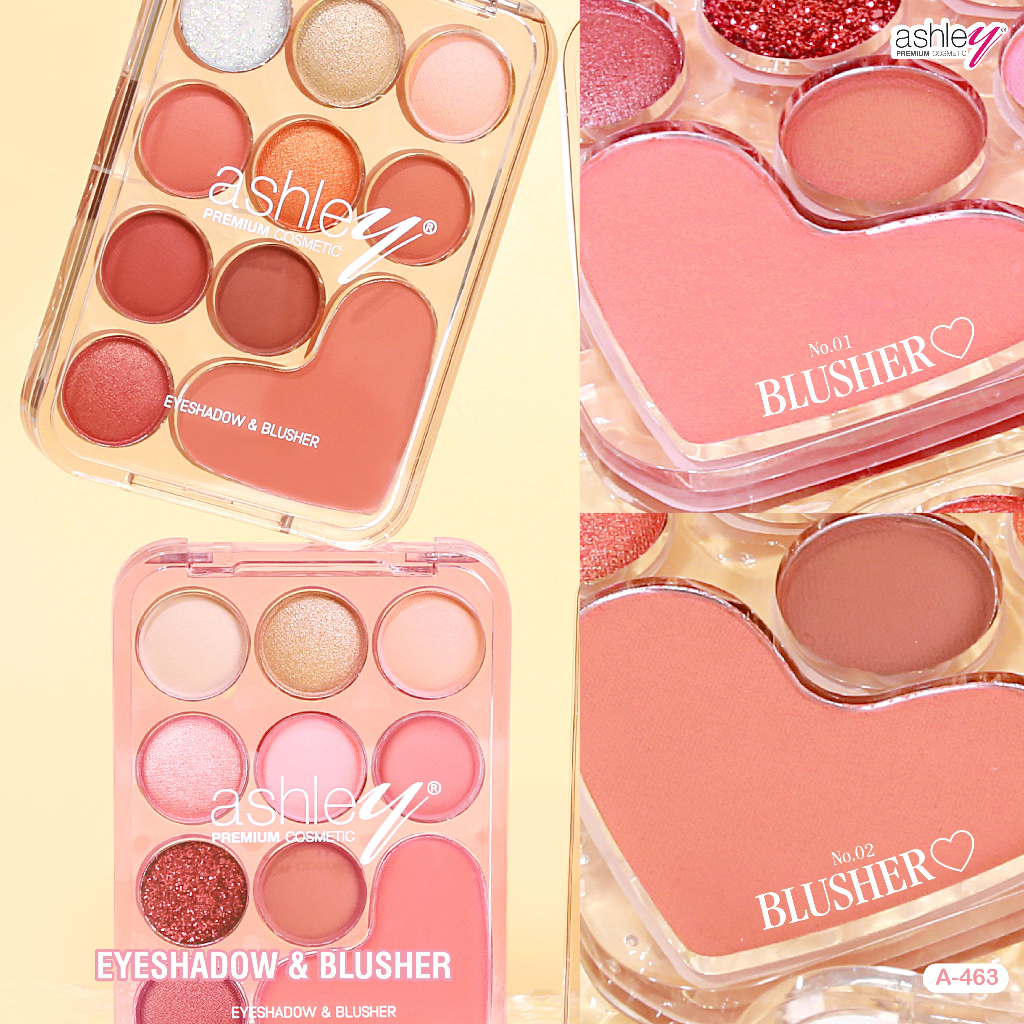 พาเลตต์อายแชโดว์ & บลัชออน Ashley Heart Beat Nine (A-463)