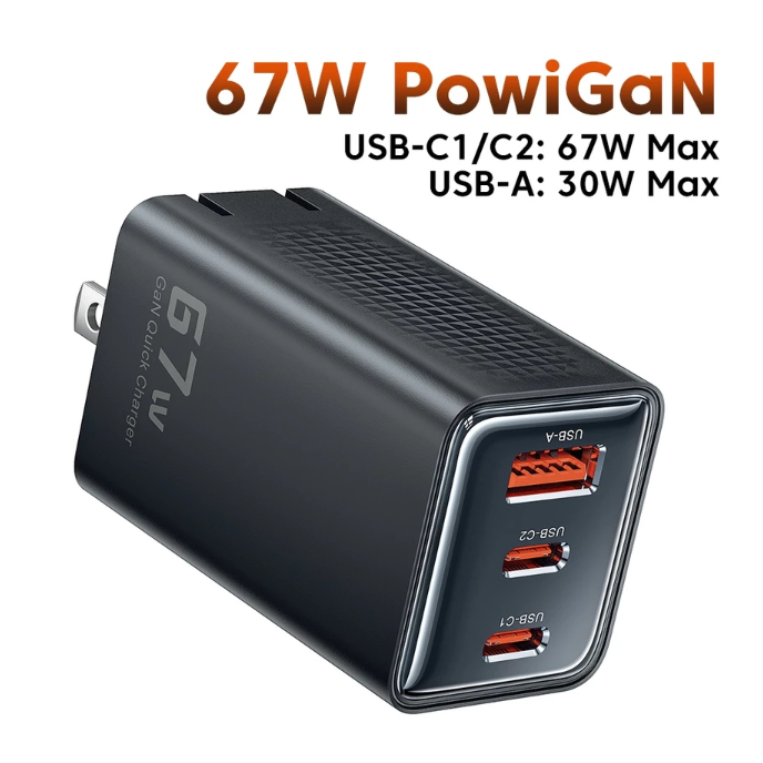 Toocki PD 67W GAN Charger ขาแบนพับได้