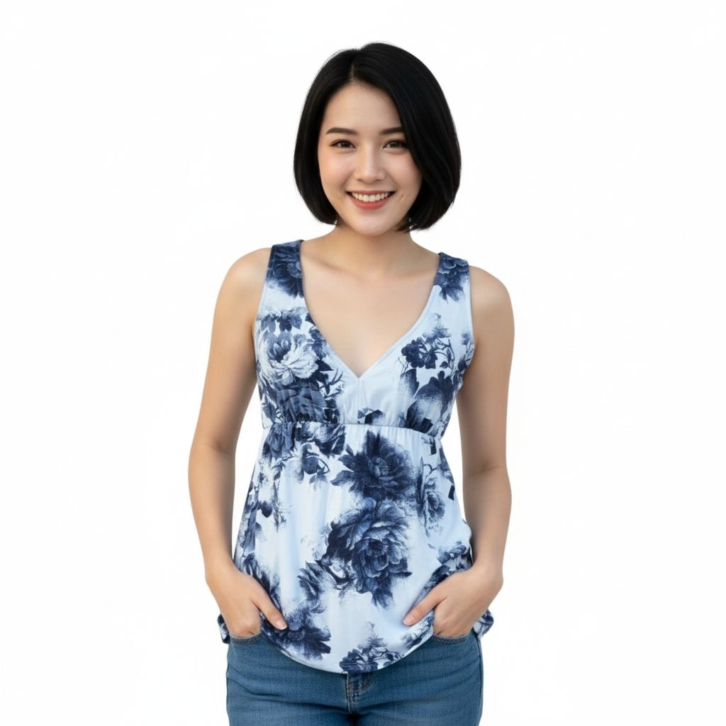 เสื้อแขนกุด XACT อก 32 - 36 นิ้ว *มือสอง สภาพดี* เสื้อผ้าผู้หญิง เสื้อผ้าแฟชั่นผู้หญิง