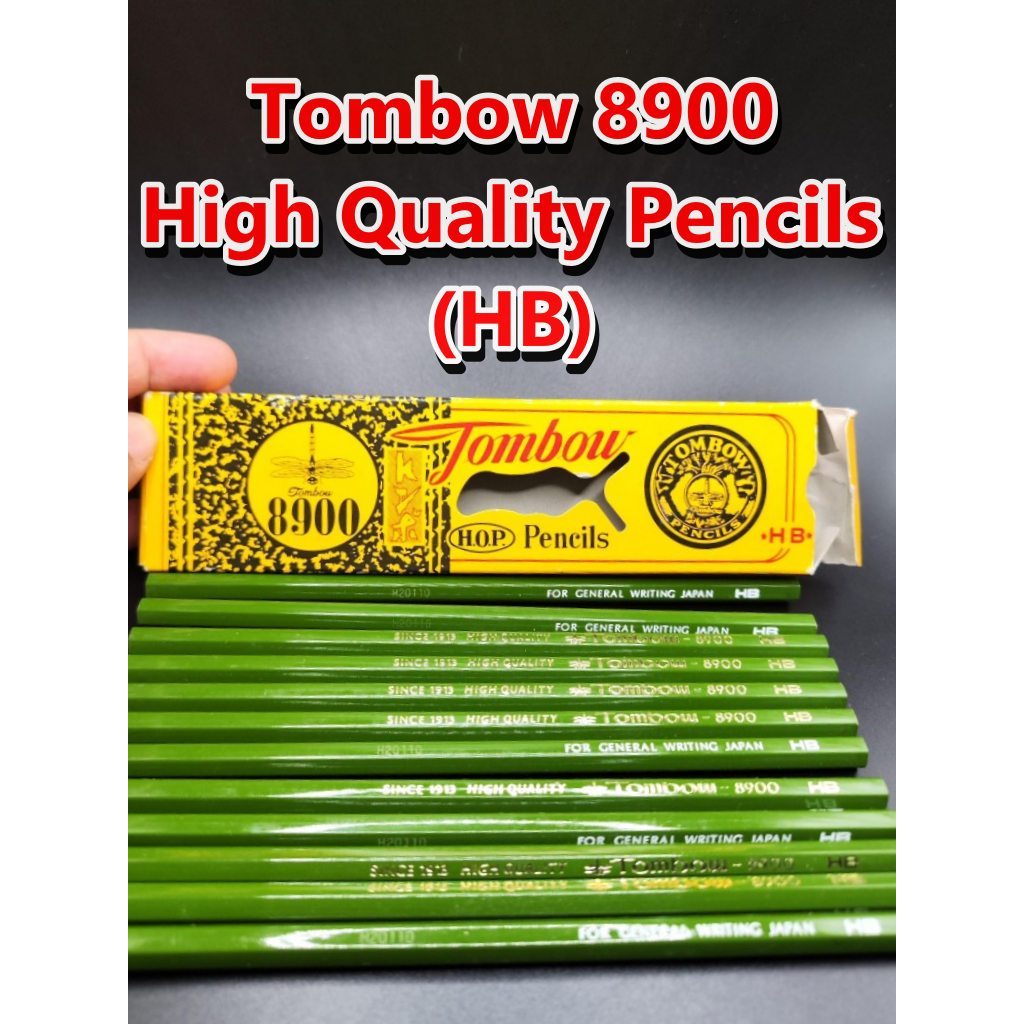 ดินสอไม้ Tombow 8900 Pencils Wood HB High Quality Pencils (Pack of 12) - HB Japan import