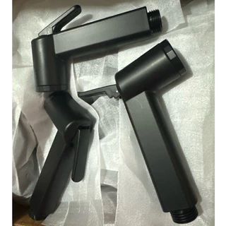 ที่ฉีดก้น *เฉพาะหัวฉีดชำระ หัวชำระสีดำด้าน ABS สีเรียบเนียน BLACK ก้านกด ยกขึ้นค้างได้