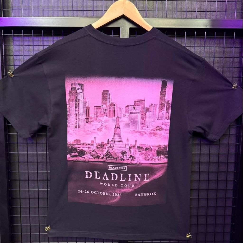 ส่งต่อเสื้อ city blackpink deadline world tour bangkok size S อก 40 นิ้ว