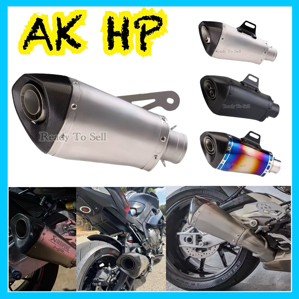 ท่อAK HP S1000RR  คอ2/2.5นิ้ว ใส่ได้ทุกรุ่น