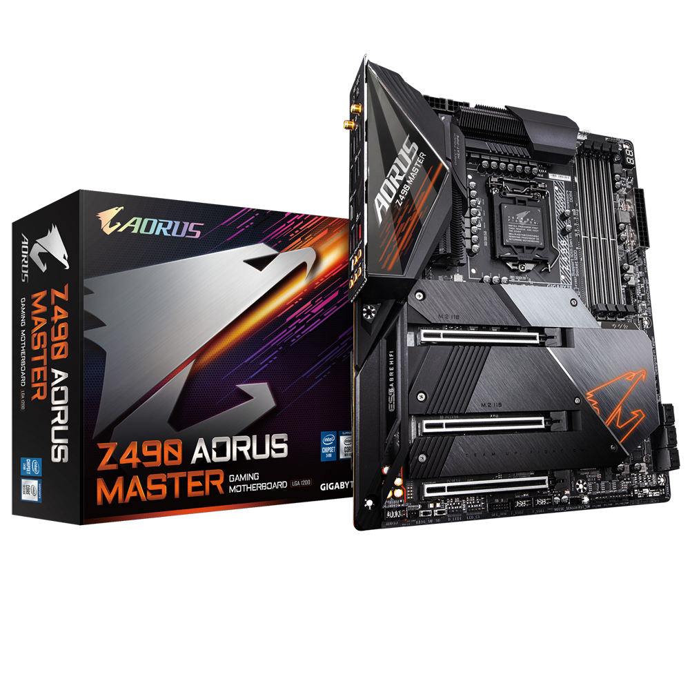 MAINBOARD (เมนบอร์ด) 1200 GIGABYTE Z490 AORUS MASTER WIFI ตัวท็อป พร้อมส่ง