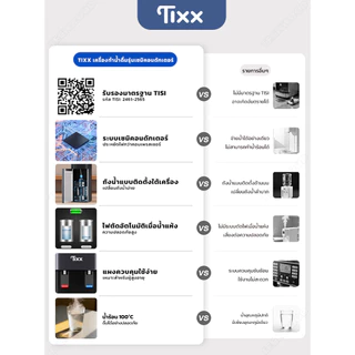 TIXX ตู้กดน้ำร้อน-น้ำเย็น ถังล่าง ไม่ต้องยกถัง ตู้ทำน้ำร้อนน้ำเย็น ประหยัดไฟ รองรับ 1-20L ขายดี