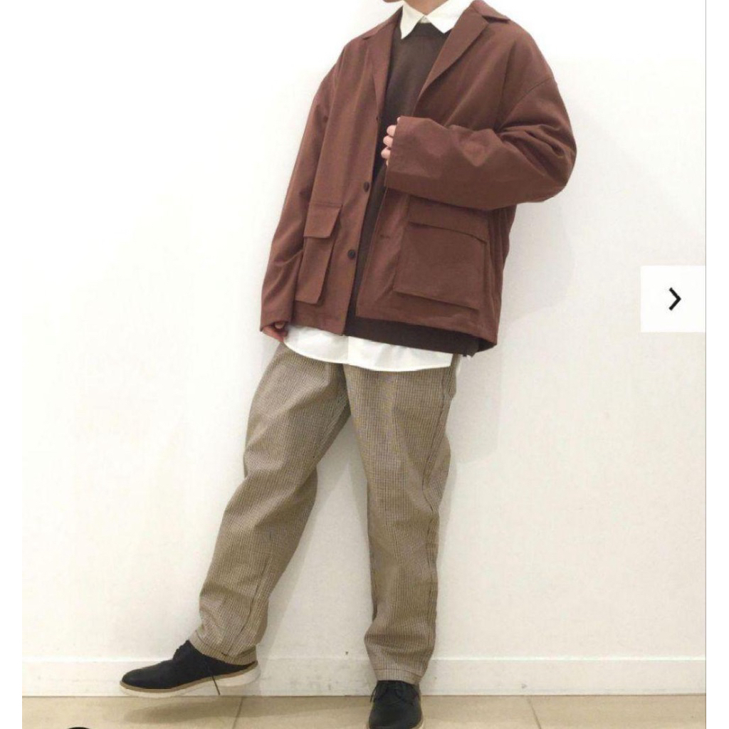 [GU](oversized shirt blouson) ของแบรนด์ GU