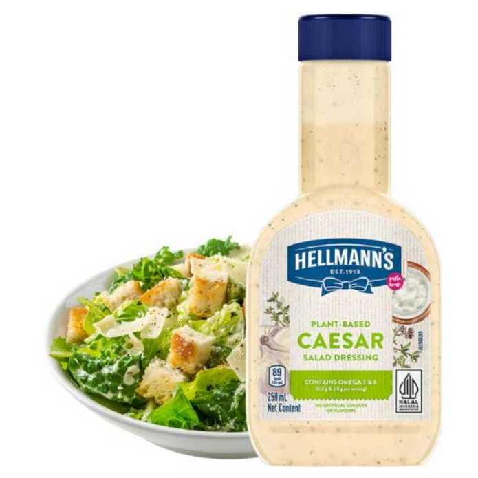 HELLMANN'S Caesar Salad Dressing 250 ml. 💥 เฮลแมนส์ซีซ่าร์สลัดเดรสซิ่ง 250มล