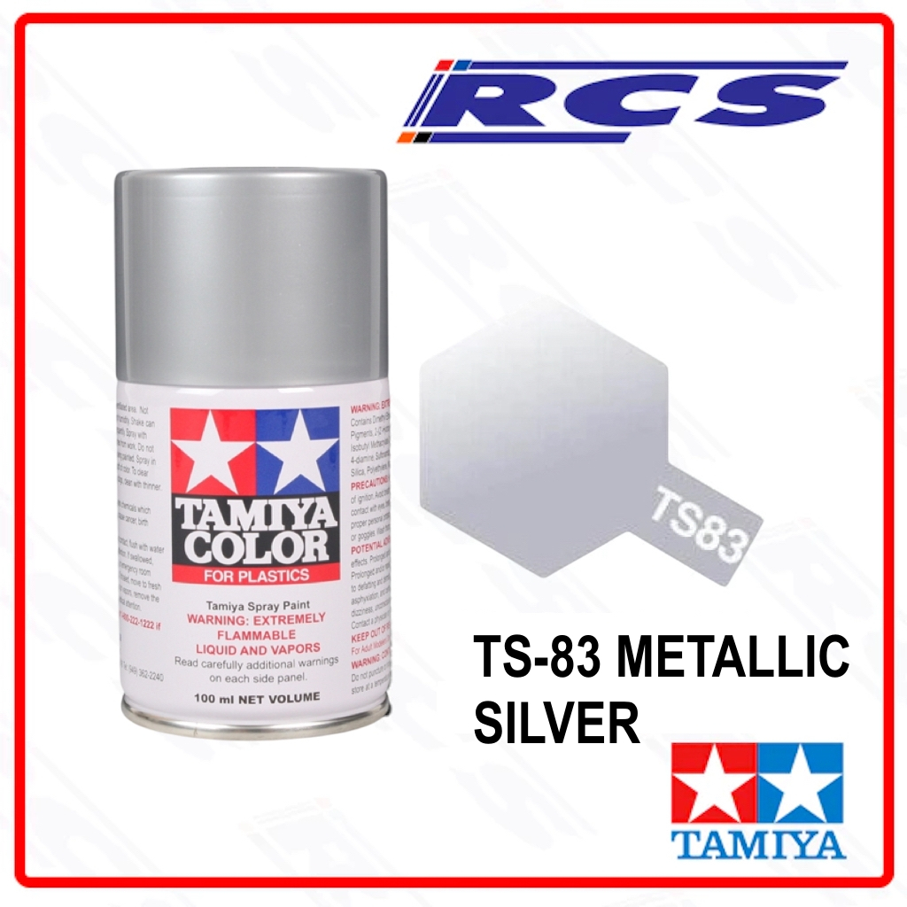 TAMIYA 85083 TS-83 METALLIC SILVER (GLOSS) สีสเปรย์ทามิย่า พ่นโมเดล