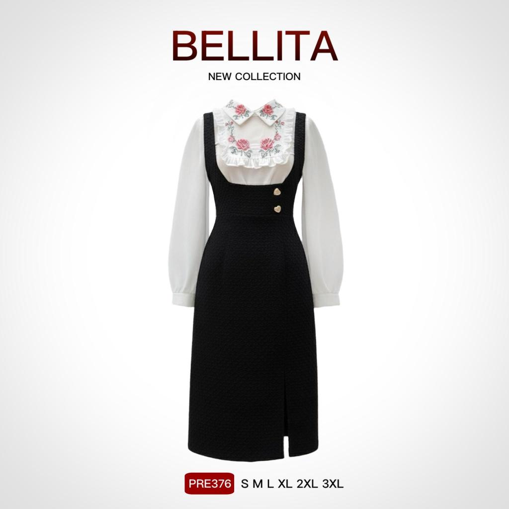 J265 BELLITA เซ็ทเอี้ยม แขนยาว ชุดทำงาน ชุดคาเฟ่ ชุดออกงาน
