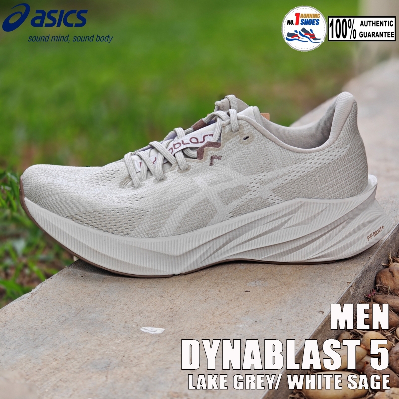 Asics รุ่น Dynablast 5 1011B983-300 สี Lake grey/ white sage ของเเท้ 100%