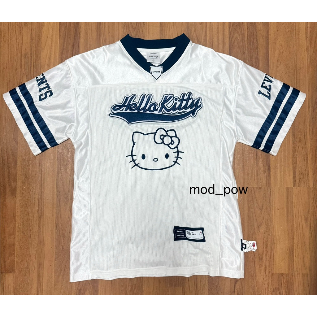 (มือ 2 ของเเท้ Use one) size 1 เสื้อ Jersey Levents® x Hello Kitty | Champion Oversized Jersey แบรนด