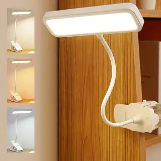 โคมไฟ LED แบบคลิป หมุนได้ 360 องศา สำหรับหอพัก ห้องนอน และการอ่านบนโต๊ะ