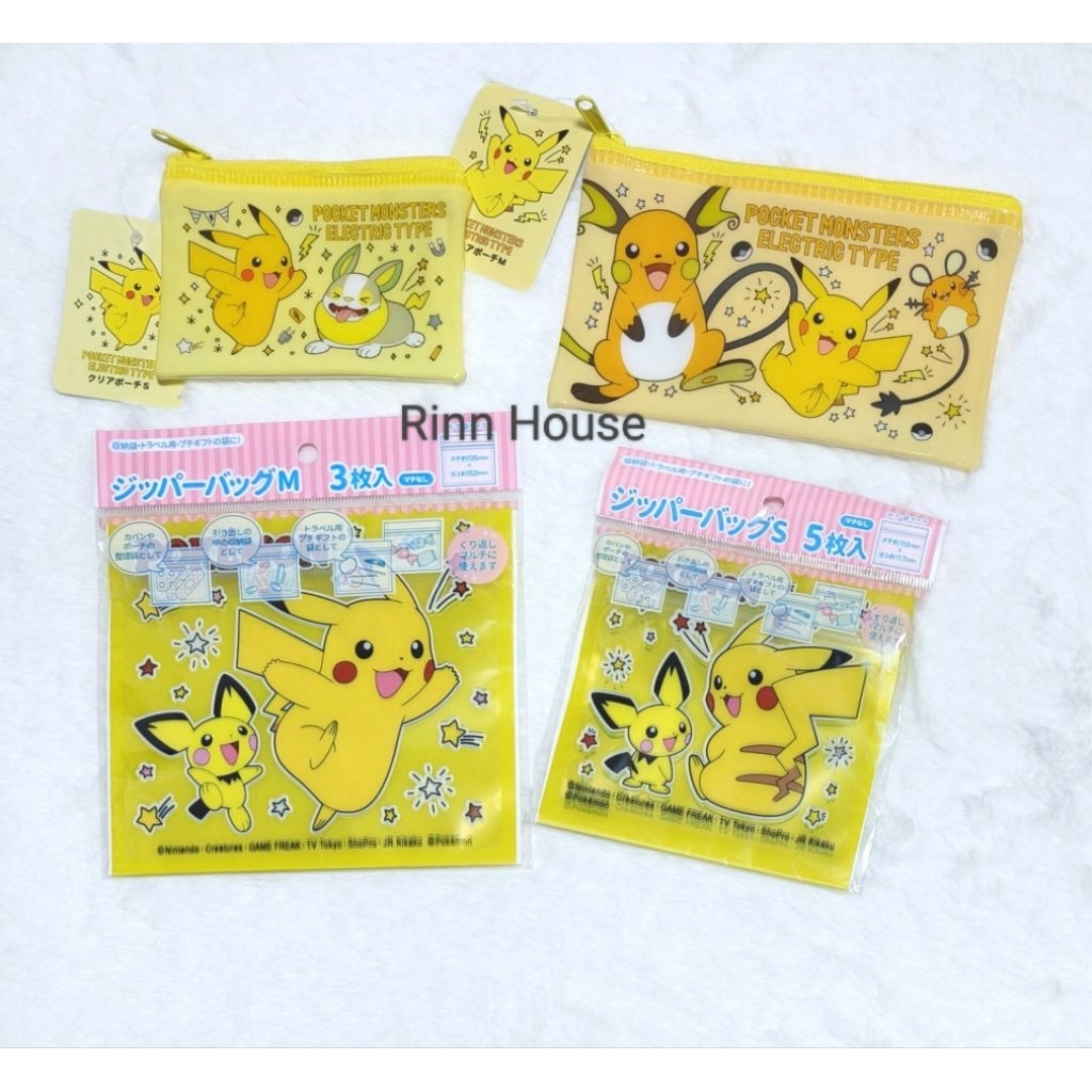 (ไลฟ์ ลด40%) ของแท้จากญี่ปุ่น 🇯🇵 กระเป๋าซิป ซองซิปล็อค Pokemon