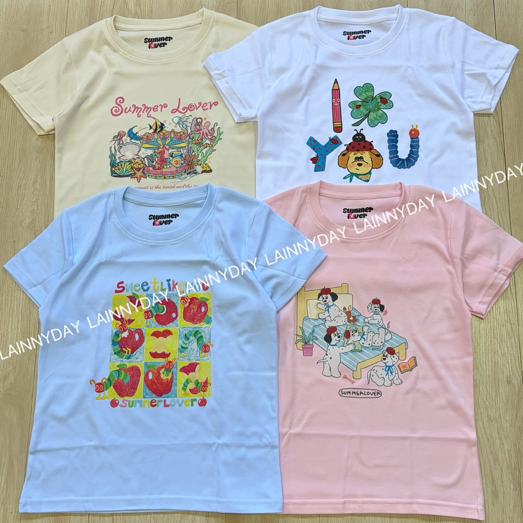 เสื้อ Baby tee ตัวยาว รุ่นใหม่ ป้าย Summer lover รูปที่ 6