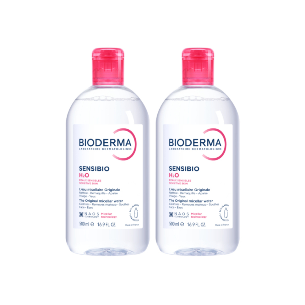 Bioderma Sensibio H2O ไมเซล่าคลีนซิ่งวอเตอร์ สำหรับผิวแพ้ ระคายง่าย 500 มล. ฝาธรรมดา 2 ขวด - 6