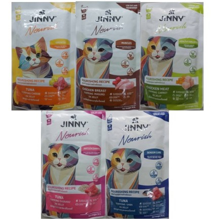 Jinny Nourish อาหารเปียกแมว 70 g. (1ซอง)*โปรดอ่านรายละเอียดก่อนสั่งซื้อ
