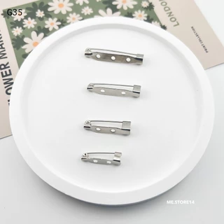 (พร้อมส่ง) เข็มกลัด DIY เข็มกลัดฐานแบน 50 ชิ้น
