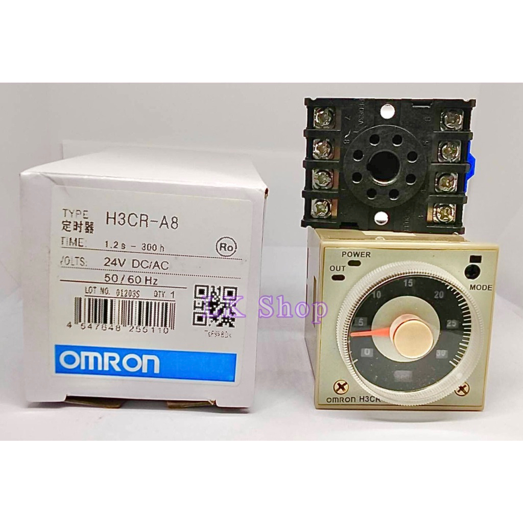 H3CR-A8 ทามเมอร์ตั้งเวลาTIMER OMRON 8ขา