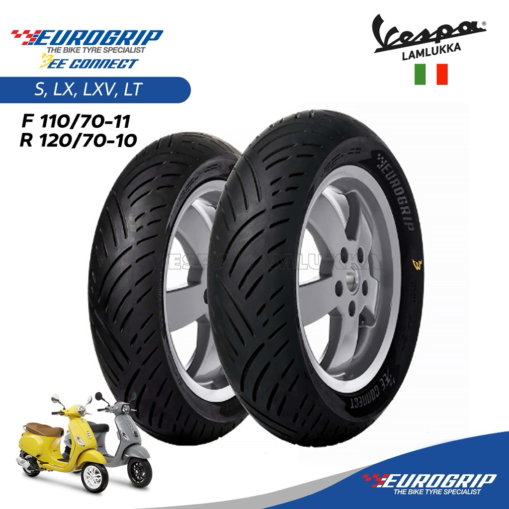 ยาง Eurogrip Beeconnect สำหรับ Vespa S , LX , LT , LXV 125/150