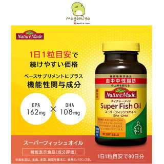 Nature Made Super Fish Oil 90Capsules อาหารเสริมน้ำมันปลา