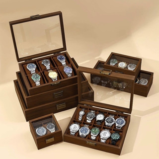 จัดส่งในพื้นที่ กล่องนาฬิกา กล่องเก็บนาฬิกาข้อมือ กันฝุ่น ลา…