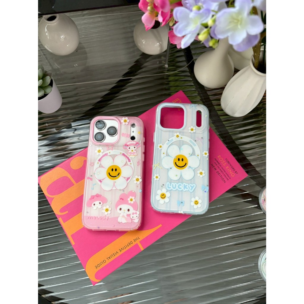 AD412 New case เคสมาใหม่ลายน่ารัก ขอบนิ่มหลังแข็ง งานแม่เหล็ก กันกระแทกได้ สินค้าพร้อมส่งจากไทย