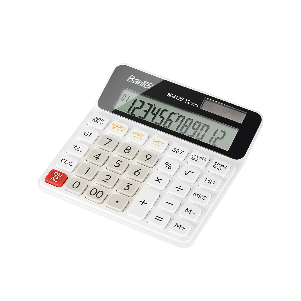 Bantex เครื่องคิดเลข เครื่องคิดเลขดิจิทัล 120ฟังก์ชัน หน้าจอ 12หลัก พลังงานคู่ ค